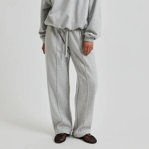 NWOT Second Female Abadell Sweatpants in grey melange size XS straight leg